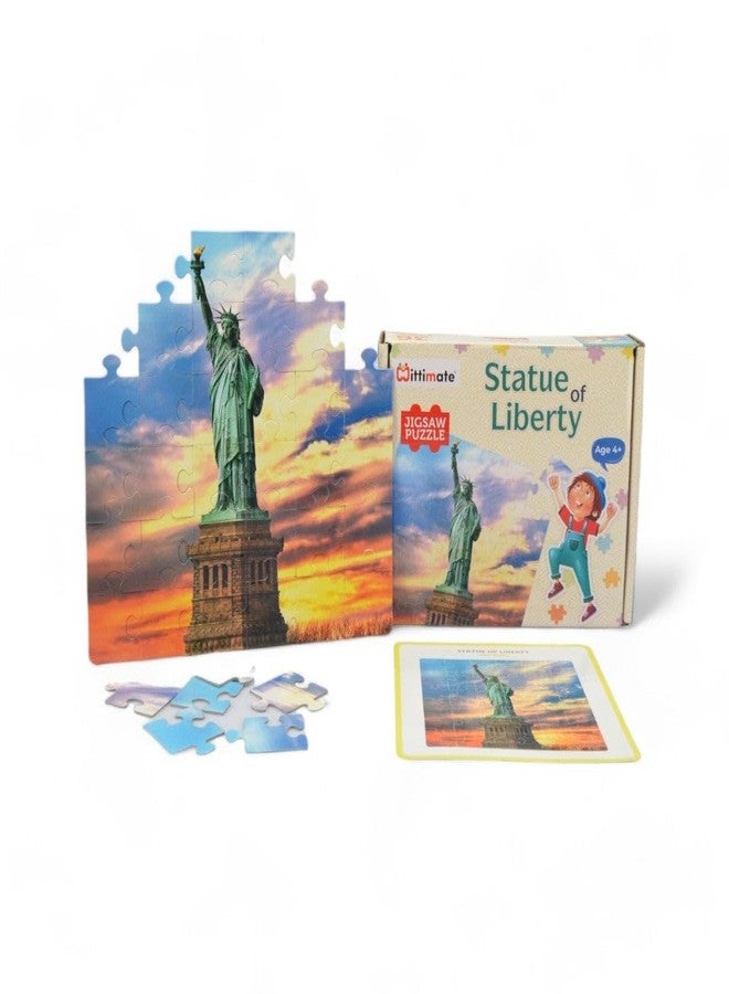 Mittimate World Statue of Liberty Jigsaw Puzzle Game for Kids Age 4 to 6 Old I 36 Pieces Puzzle Toy I Birthday Gift for Children - Image 1